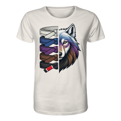 BJJ Wolf Belt Stack  - Organic Shirt