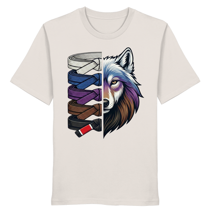 BJJ Wolf Belt Stack  - Organic Shirt