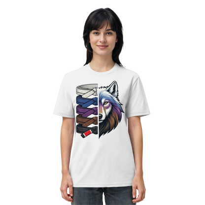 BJJ Wolf Belt Stack  - Organic Shirt